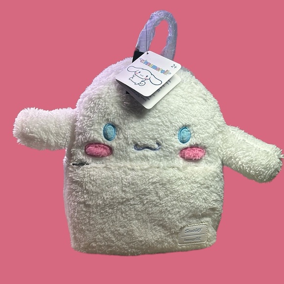 Loungefly Sanrio Cinnamoroll Fuzzy Mini Backpack New! Hot Topic! 🔥